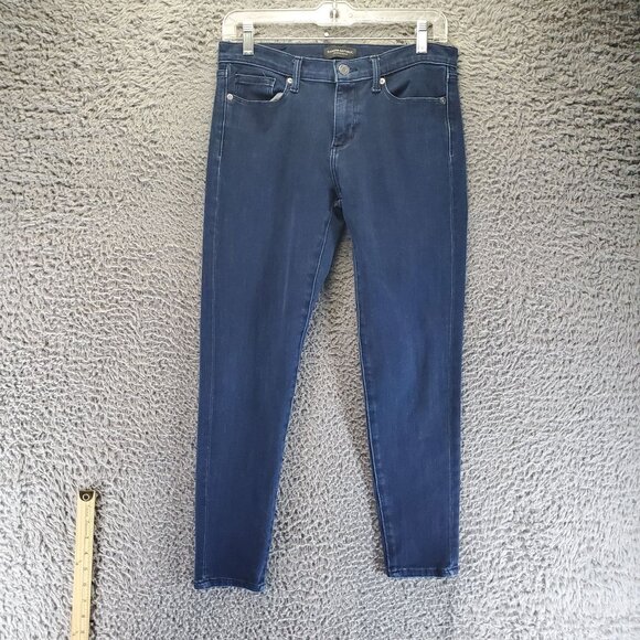 Banana Republic Jeans Womens 28 Blue Skinny Premium Denim Stretch Blend - Picture 1 of 12